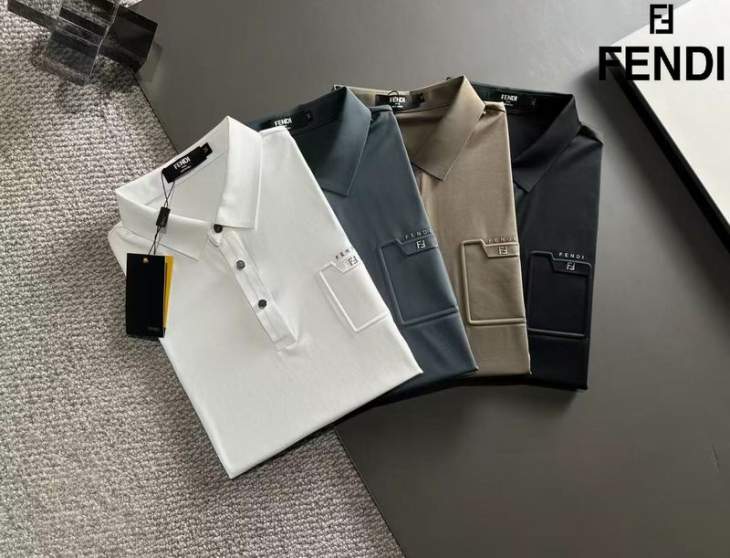 Picture of Fendi Polo Shirts Short _SKUFendiM-4XL24cr8928093